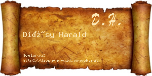Diósy Harald névjegykártya